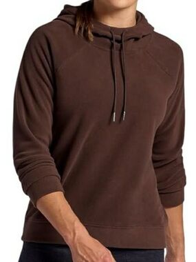 Head Women's Brown Astir Cozy Cowl Neck Hoodie Relaxed fit size L NWT
